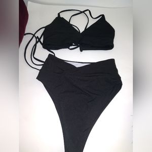 shein black  swim set size M